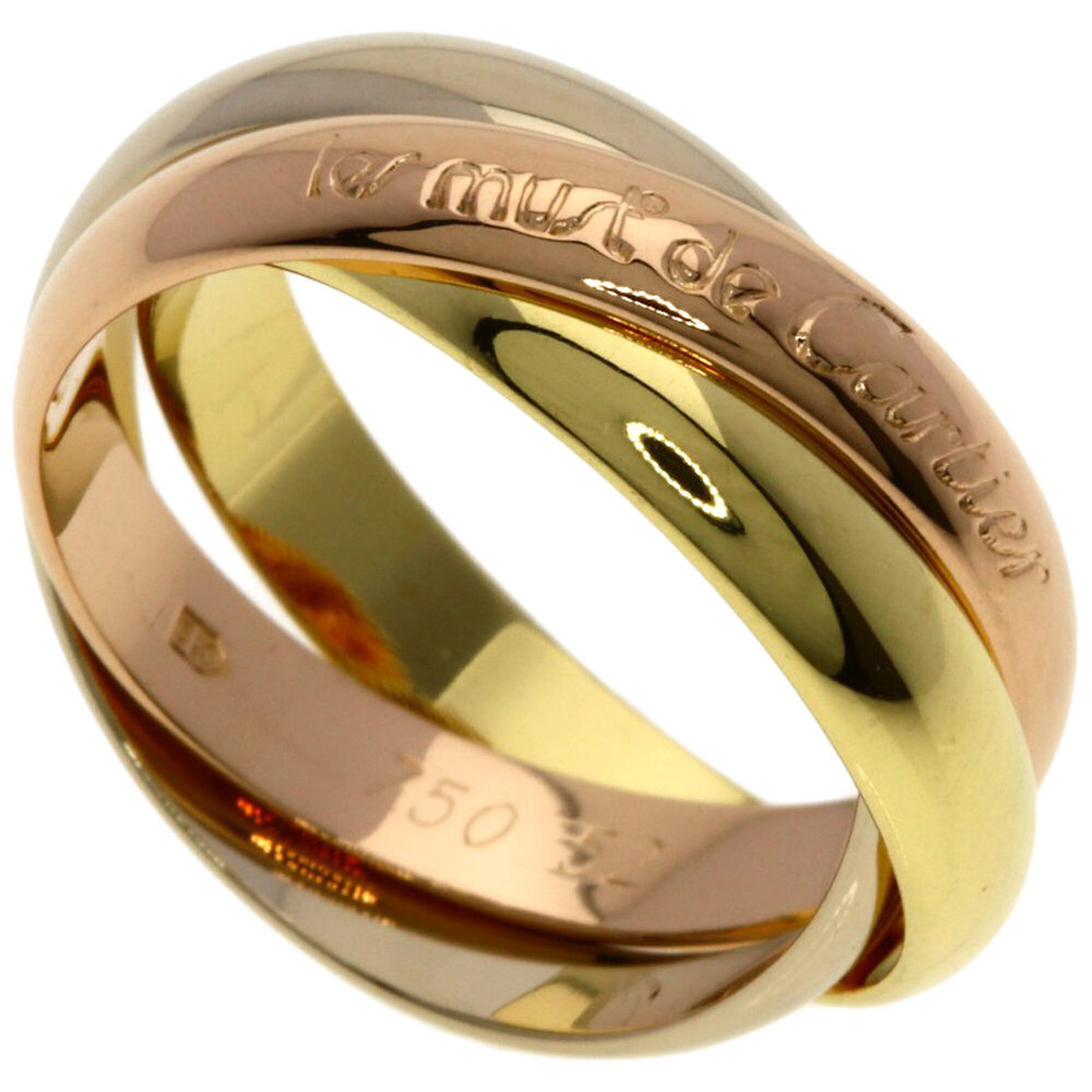 Cartier Trinity #52 Ring - 18K Yellow Gold/18K White Pink Gold Women's CARTIER